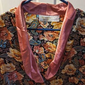 Rare VS vintage silk gold label 2pc pajamas